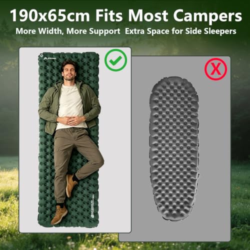 Ultralight Camping Sleeping Pad with R-Value 9 Insulation – Waterproof & Compact