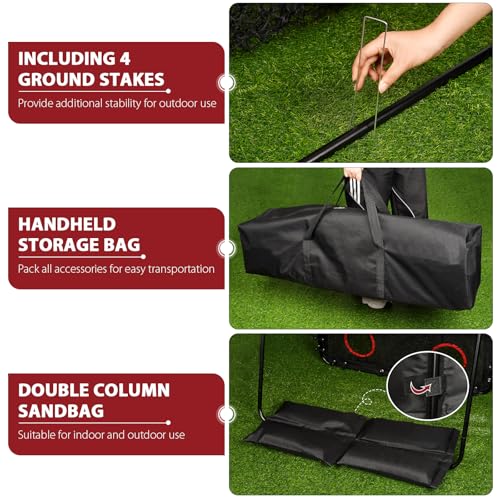 Baseball Pitching Net with Strike Zone - Training Target for All Ages