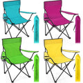 4 Pcs Folding Camping Chairs with Carry Bag - Regular Size, Stylish