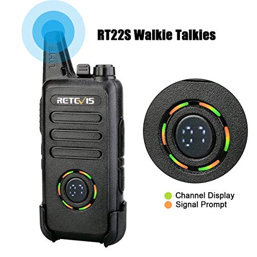 Retevis RT22S 2-Way Radios 4 Pack with Headsets, Rechargeable Walkie Talkies