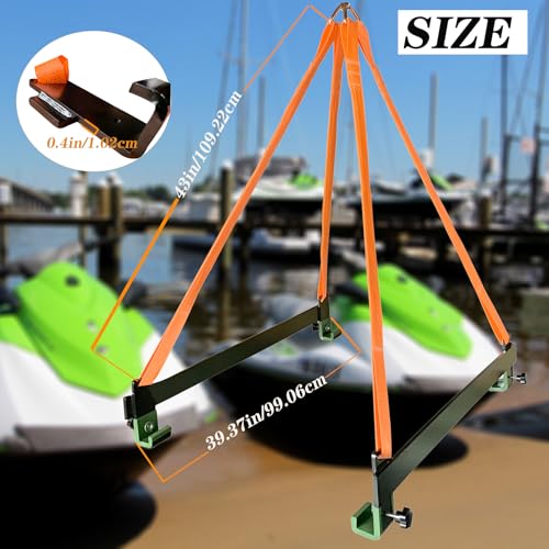 Watercraft Lift Sling 2800lbs Capacity for Jet Ski & Boat Transportation