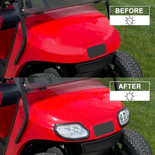 LED Head and Tail Light Kit for EZGO Freedom Golf Carts 2014-2023, 12V Replacement