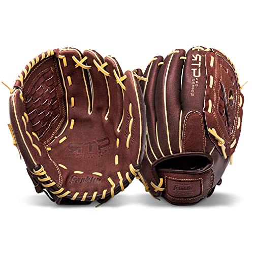 12.5-Inch Franklin Sports RTP Pro Baseball Glove Basket Web Brown - Fielding