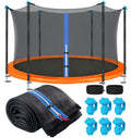 15Ft Trampoline Net Replacement for 6 Straight Poles - UV-Proof Safety Enclosure (Variation of Fits for 15Ft Trampoline Frame)