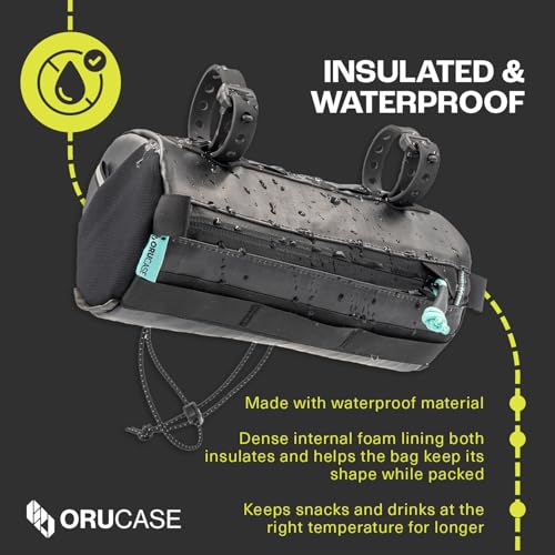 ORUCASE Smuggler HC Waterproof Bike Handlebar Bag - 3L Insulated Front Pouch - Blue
