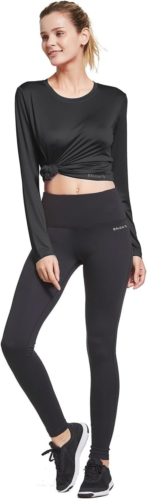 Baleaf Long Sleeve Workout Tops for Women - Quick Dry Athletic Shirts | Lightweight & Moisture Wicking