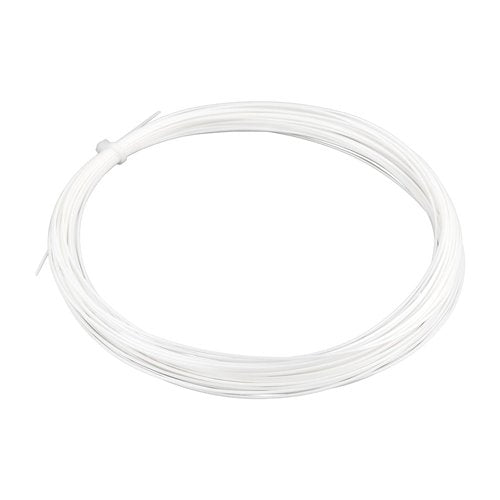 OTOTEC 1Pc 10m 0.7mm Wire Diameter Badminton String Nylon High Flexibility Badmintonsaite Compatible with YONEX BG Exbolt 65 (White)