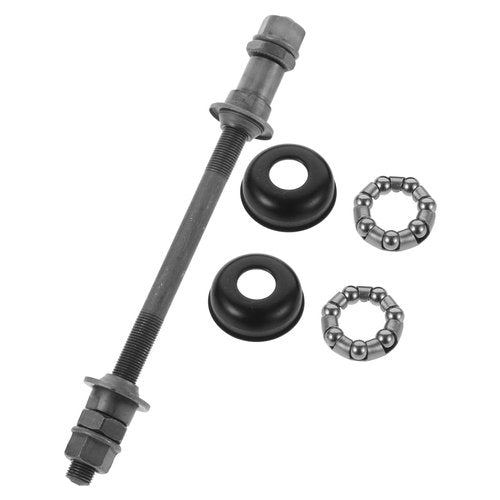 Yardwe Bicycle Rear Axle 180Mm Solid Metal Hub with Bearings for Mountain Bicycle Wheels 9.5Mm Diameter Rear Axles Replacement Part for Cycling