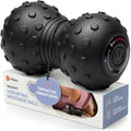 Black LifePro Velocity Vibrating Peanut Massage Ball - 4 Vibration Modes for Deep Tissue Relief