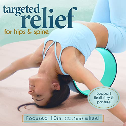 Florensi Yoga Wheel 3-Pack Green Back Roller & Stretching Aid for Pain Relief