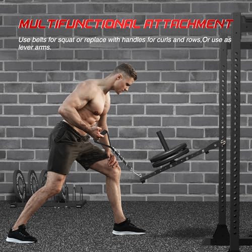 Adjustable Belt Squat Attachment for Power Racks - Universal Fit