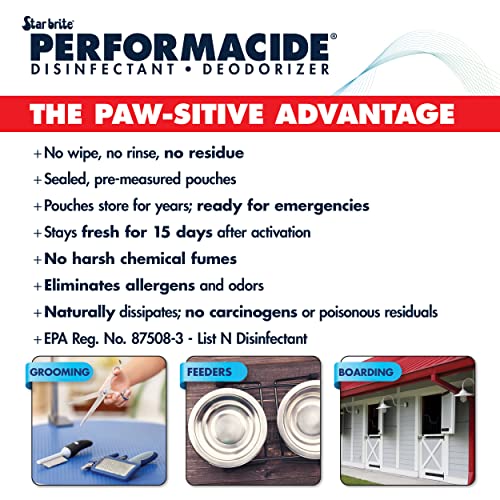 STAR BRITE Performacide Disinfectant Solution 1 Gallon Starter Kit - Pet & Surface Sanitizer