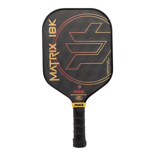 18K Carbon Fiber Pickleball Paddle – USAPA Approved Matrix Thermoformed Paddle for Intermediate and Pro Players, Textured Surface, Foam Edge, Premium Grip, Power & Spin Control – PIXA Pickleball