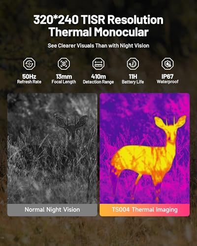 TOPDON TS004 Thermal Imaging Monocular 256x192 50Hz Night Vision 13mm