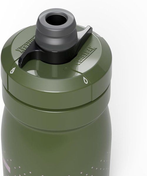 CamelBak Podium Water Bottle 15oz - Lightweight Squeeze Design with High Flow Cap | Deep Fern Color