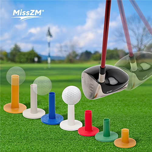 Golf Rubber Tees Set of 7 - Practice, Training, Indoor & Outdoor Use