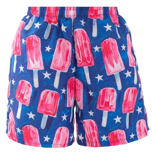 Baby Boys Swim Trunks 5T Popsicles Toddler Swim Shorts with Liner Summer Bathing Suit