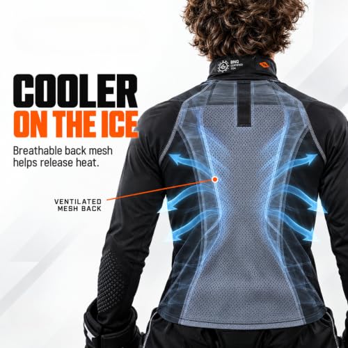 Shock Doctor Compression Hockey Shirt with Neck Guard - Large
