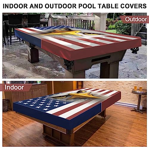 Pool Table Cover 8ft Waterproof Dustproof Indoor Outdoor Billiards Accessories