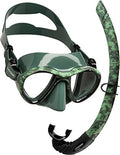 Camouflage Snorkel & Diving Mask Set for Spearfishing - Green Hunter
