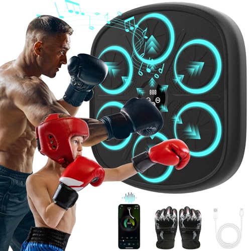 Wall Mounted Bluetooth Music Boxing Machine - Black