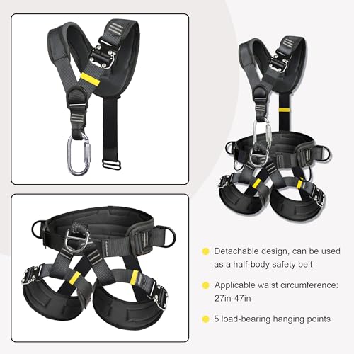 Full Body Climbing Safety Harness for Tree Rock Climbing