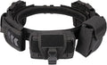 Tactical Battle Belt with Quick Release and Accessories Pouches - Black 7-in-1 Belt for Men