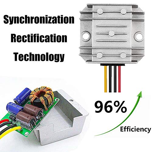 Voltage Reducer DC 8V-40V to 12V 3A 36W Buck Boost Converter - Waterproof, Compact