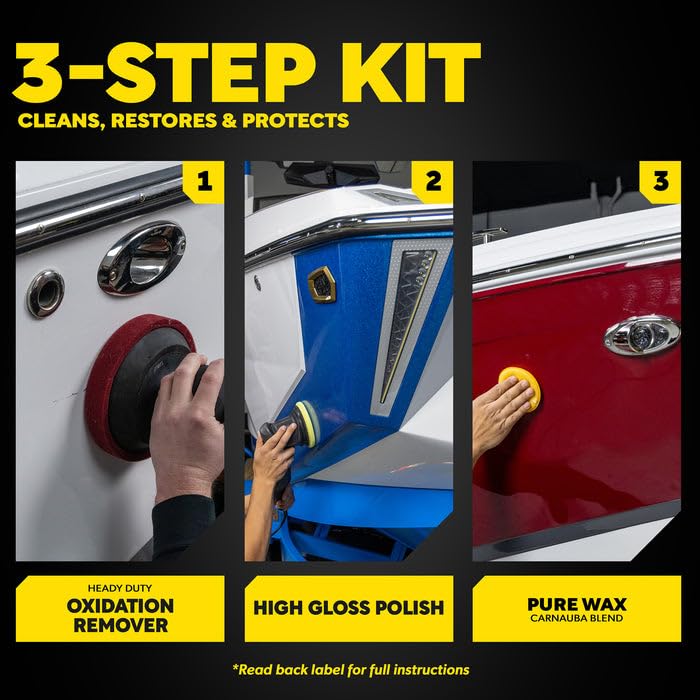 Meguiar's Marine & RV Fiberglass Restoration System 2 Pack - 48 Fl Oz
