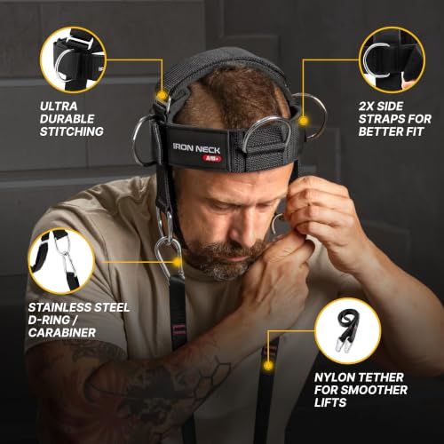 Iron Neck Alpha Plus Black Neck Trainer – Advanced Neck Exercise Equipment