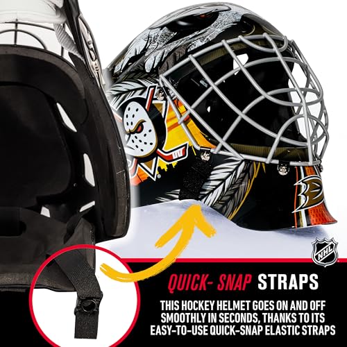 Franklin Sports Anaheim Ducks NHL Youth Hockey Goalie Mask - Street Hockey Mask for Kids