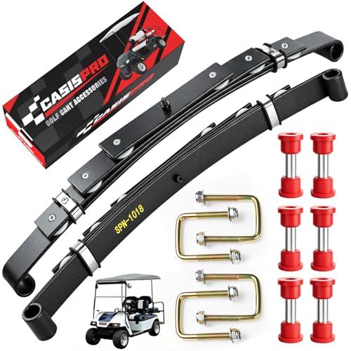 Golf Cart Rear 4-Leaf Spring Kit for EZGO TXT/Medalist 1994-2013 Heavy Duty Suspension