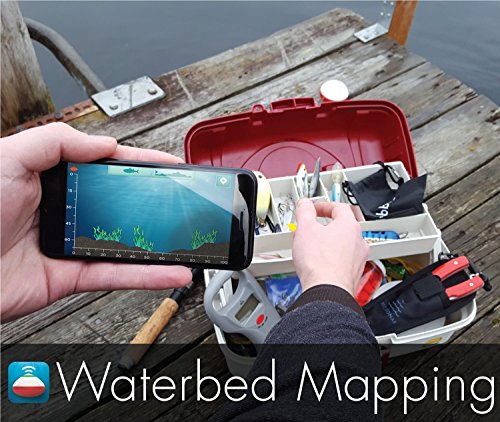 Small Portable Wireless Fish Finder with Bluetooth & App - Classic Model, 135ft Depth Range