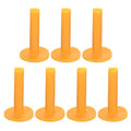 M METERXITY 7 Pack Golf Tee - Tall Training Driving Range Tee Golf Accessories, Portable and Flexible, Apply to Outdoor Indoor Courses Hitting Mat (3.4", Yellow)