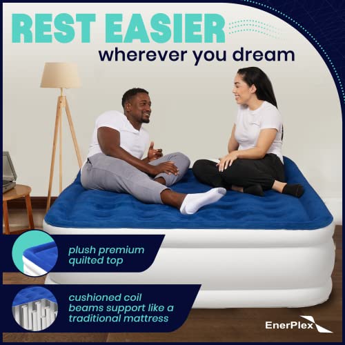 Queen Air Mattress with Built-In Pump - 15 Inch Raised Inflatable Bed