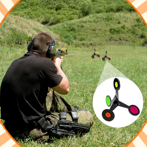2 Pack Steel Reactive Shooting Targets for & Airsoft