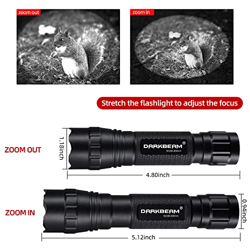 Darkbeam Infrared Flashlight 850nm with Clip – Night Vision Hunting & Observation