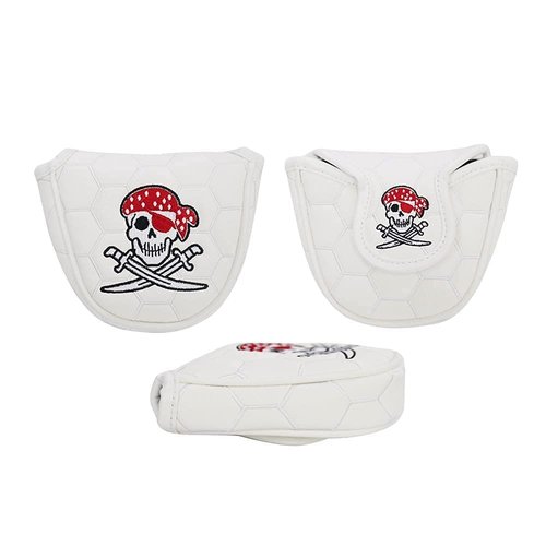 GOLTERS Golf Club Covers Mallet Putter Cover Magnetic Headcover Leather Magnetic Closure for Scotty Cameron Odyssey Taylormade Ping Golf Gift for Men Women Golfer