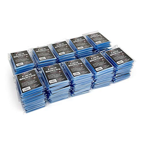 Card Sleeves for Trading Cards 2-5/8 x 3-5/8 Inches Clear Pack of 1000