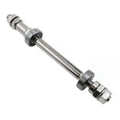 Meuey Lyot Rear Hub Axle Bike Axle Bicycle Axle 180mm/7.08inch Bicycle Multiple Speed Rear Hub Axle 3/8inch Sliver 26 tpi Hub Nut Washer Kit 1PCS