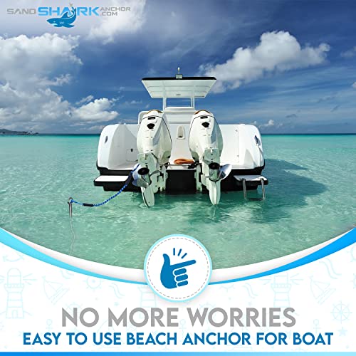 36-Inch Boat Anchor for Shallow Water & Sandbar - Stainless Steel Kayak, Jet Ski, Pontoon Anchor