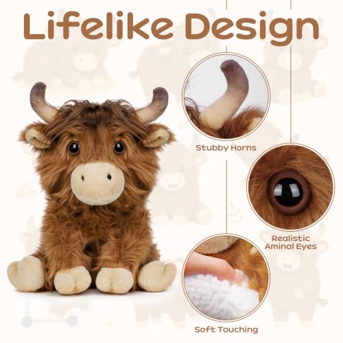 Highland Cow Golf Driver Headcover - Funny Animal Golf Club Cover