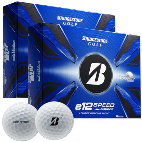 Bridgestone Golf e12 Speed Golf Balls - Double Dozen, Increased Distance & Forgiveness