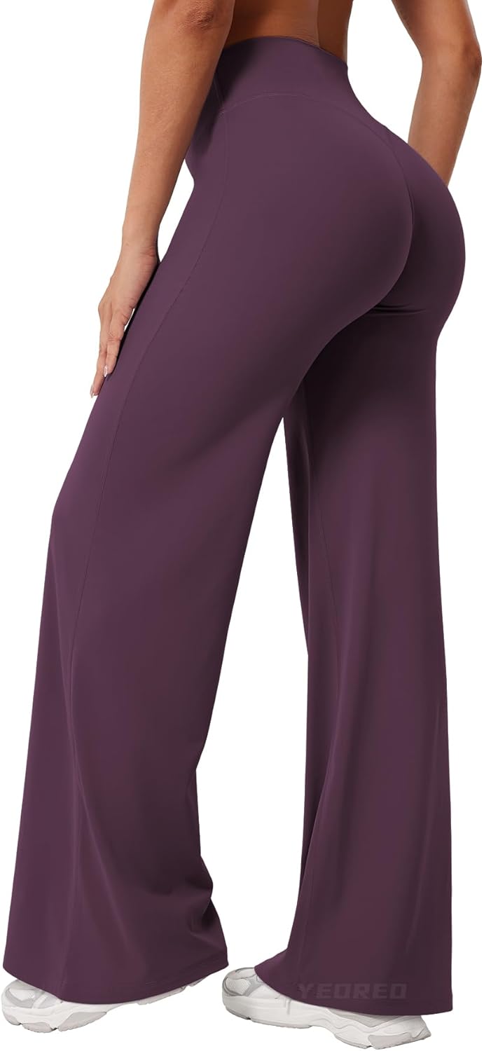 YEOREO Women's High Waist Workout Leggings - No Front Seam, Buttery Soft Yoga Pants | Multiple Sizes Available