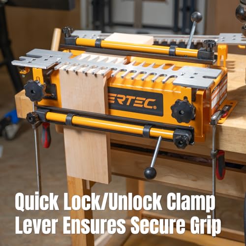 12-Inch Dovetail Jig with Templates, Router Bits & Guide Bushing - For Woodworking & DIY Projects