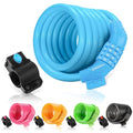 Etronic Bike Lock M6 Cable Lock 6 Feet Long Blue Resettable Combination
