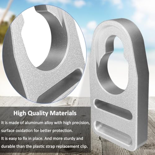 4 pcs Aluminum Kayak Seat Replacement Buckle Clips for Lifetime & Emotion Kayaks