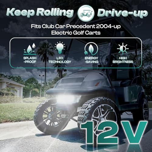 Golf Cart Headlight LED Replacement for Club Car Precedent 2004-UP
