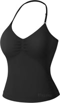 VOYJOY Workout Tank Top - Longline Strappy Design for Women | Impact Gym Sports Bra Camisole