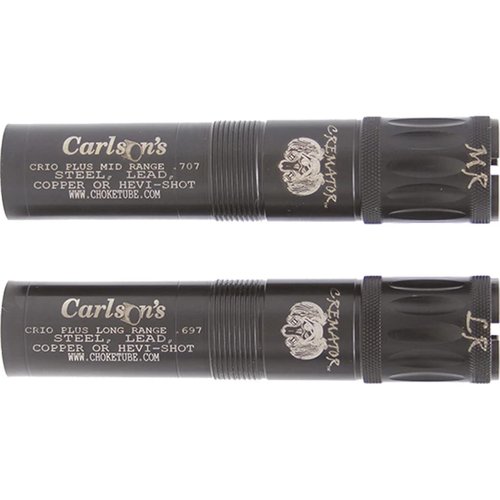 Carlson's Choke Tubes 12 Gauge Compatible for Benelli Crio Plus [ 2 Pack | Mid Range & Long Range ] Blued Steel | Cremator Non-Ported Waterfowl Choke Tube | Made in USA
